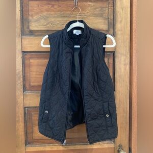 Croft & Barrow Black Quilted Vest